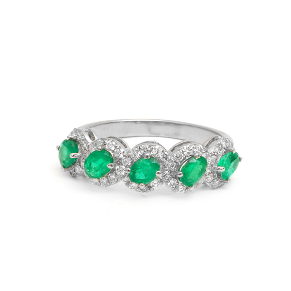 JPRG-4238/10374 Emerald Diamond Ring | 18K