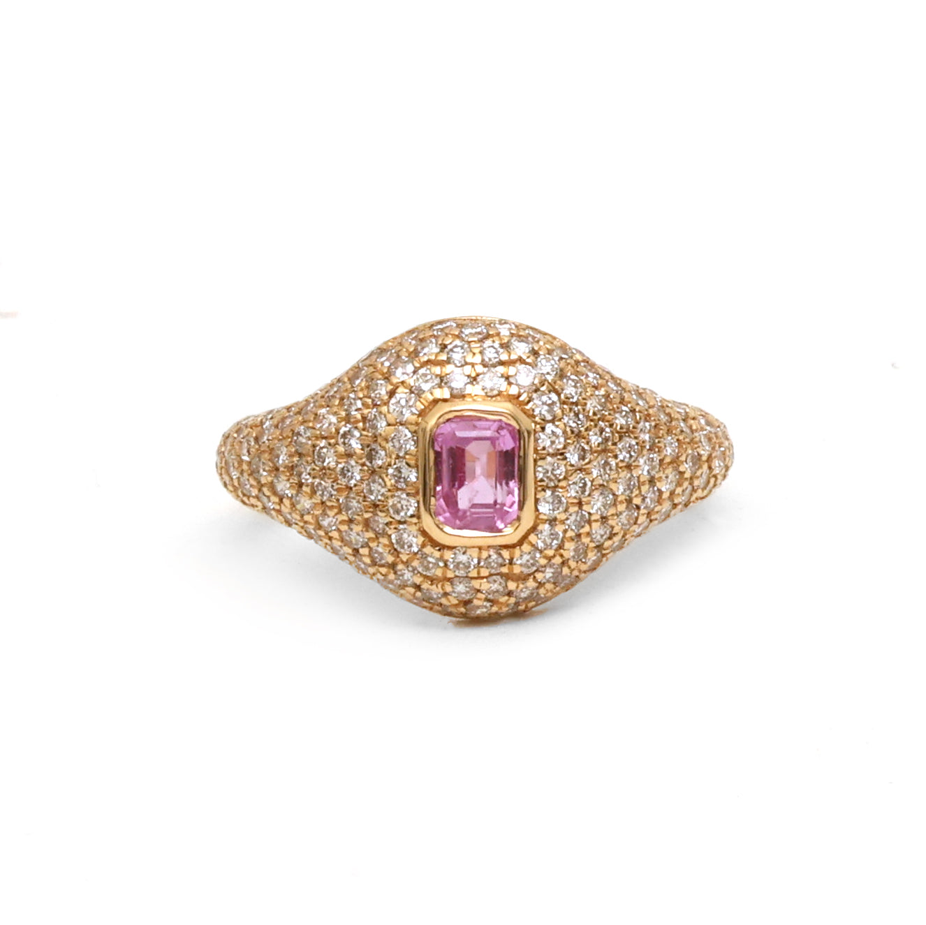 JPRG-4262/10449 Emerald Diamond Ring | 18K