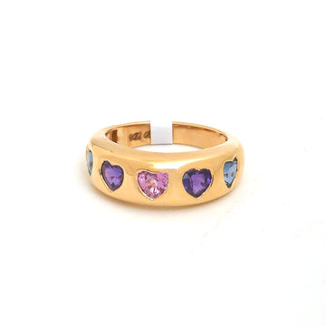 JPRG-4293/10512 Rainbow Sapphire Ring | 14K