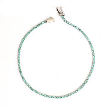JPBRC-1025/7581 Emerald Round 1.50 Mm Thin Bracelet | 18K