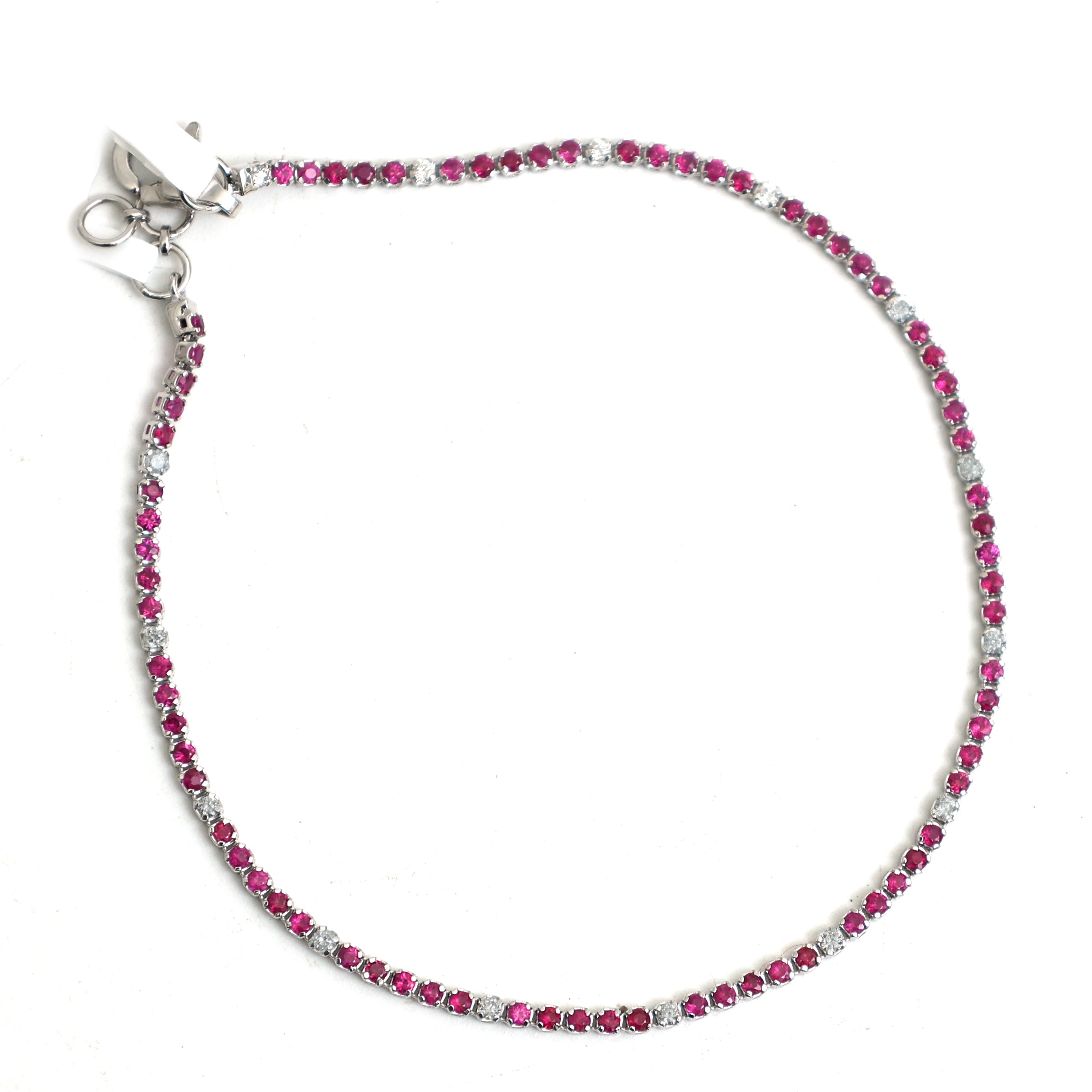JPBRC-1078/8513 Pink Sapphire & Diamond Bracelet | 18K