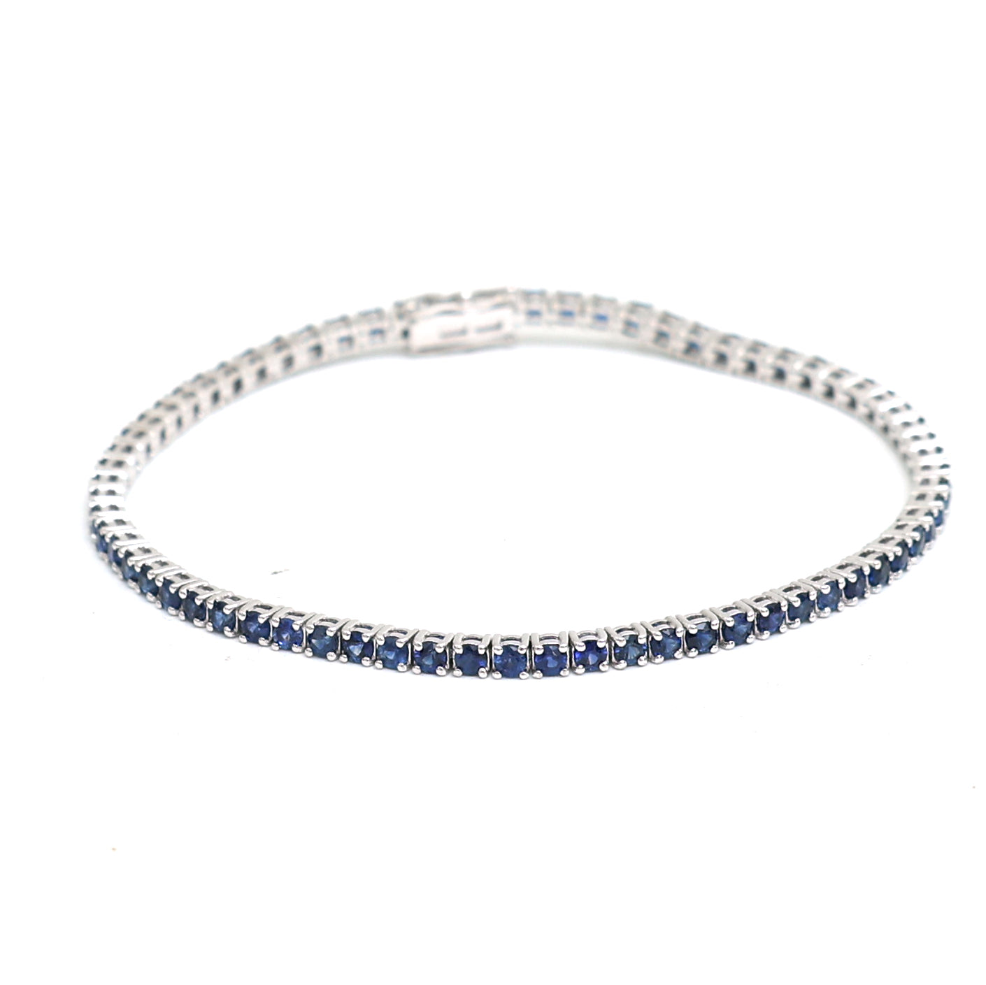 JPBRC-1089/8626 Blue Sapphire Round Bracelet | 14K