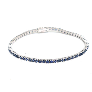 JPBRC-1089/8626 Blue Sapphire Round Bracelet | 14K