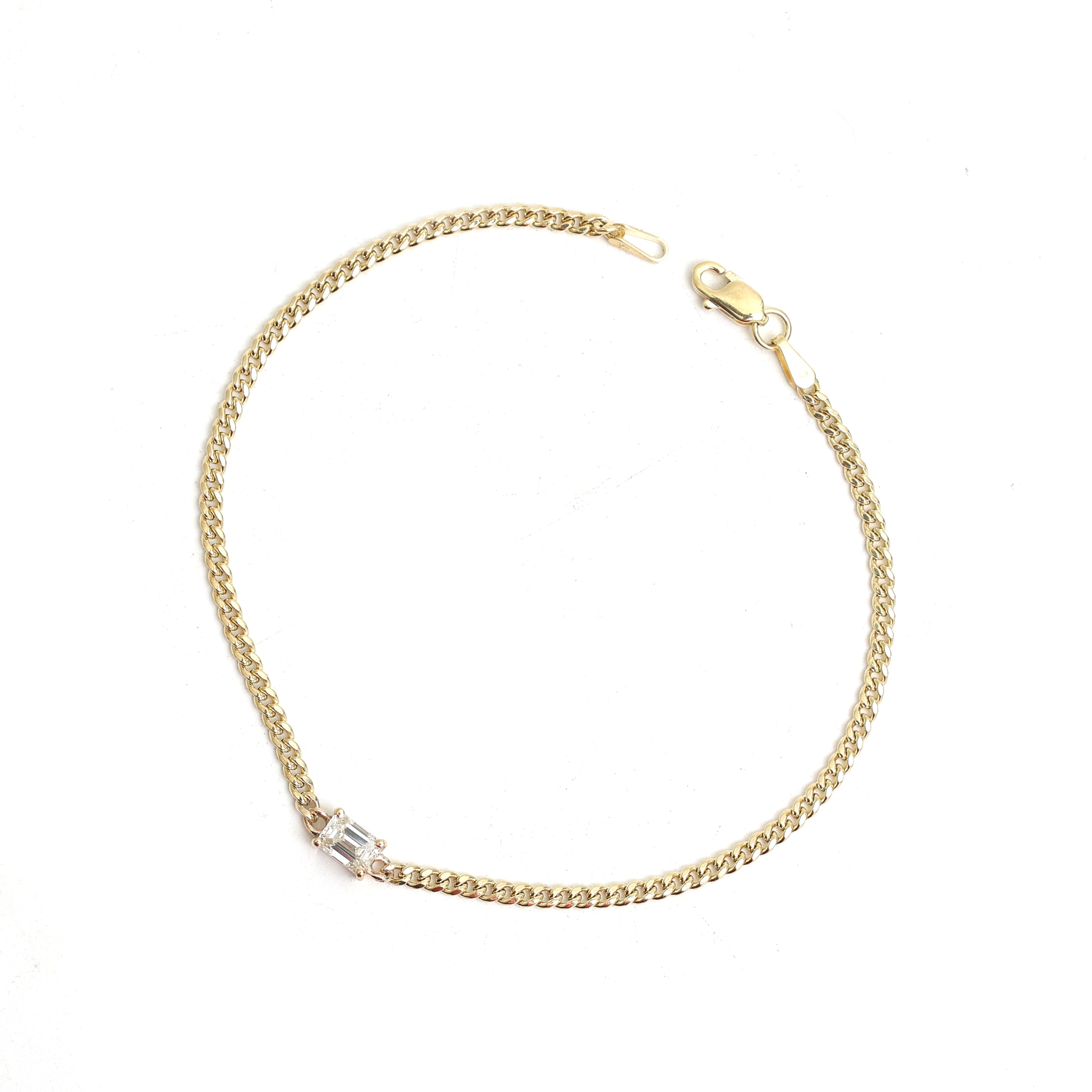 JPBRC-1099/8650 Diamond Octagon Chain Bracelet | 14K
