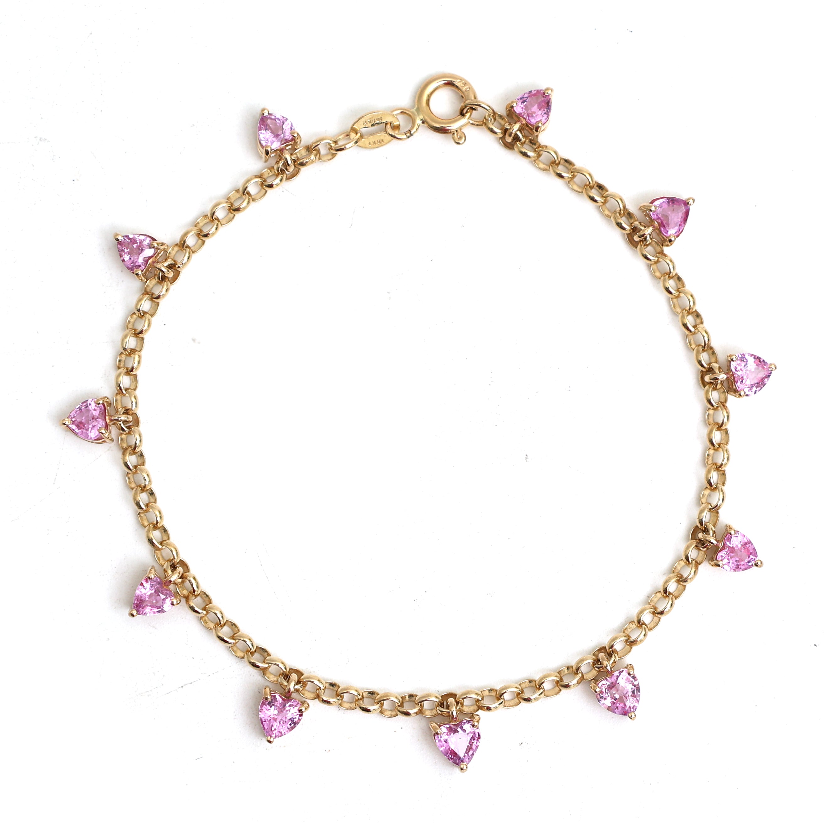 JPBRC-1121/8678 Pink Sapphire Bracelet | 18K