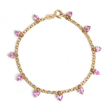 JPBRC-1121/8678 Pink Sapphire Bracelet | 18K