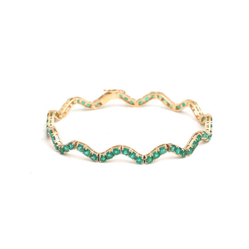 JPBRC-1123/8691 Emerald Bracelet | 18K