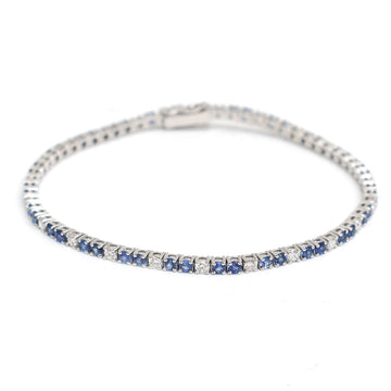 JPBRC-1145/8884 Blue Sapphire,Diamond Alternate Bracelet | 14K