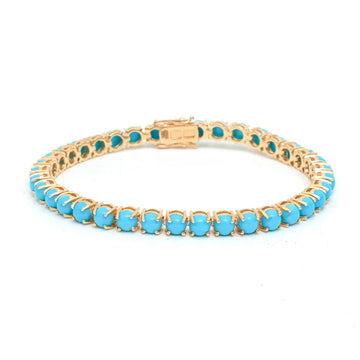 JPBRC-1197/9974 Turquoise Bracelet | 14K