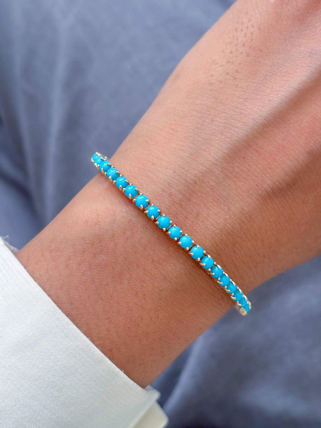 JPBRC-1198/9975 Turquoise Bracelet | 14K