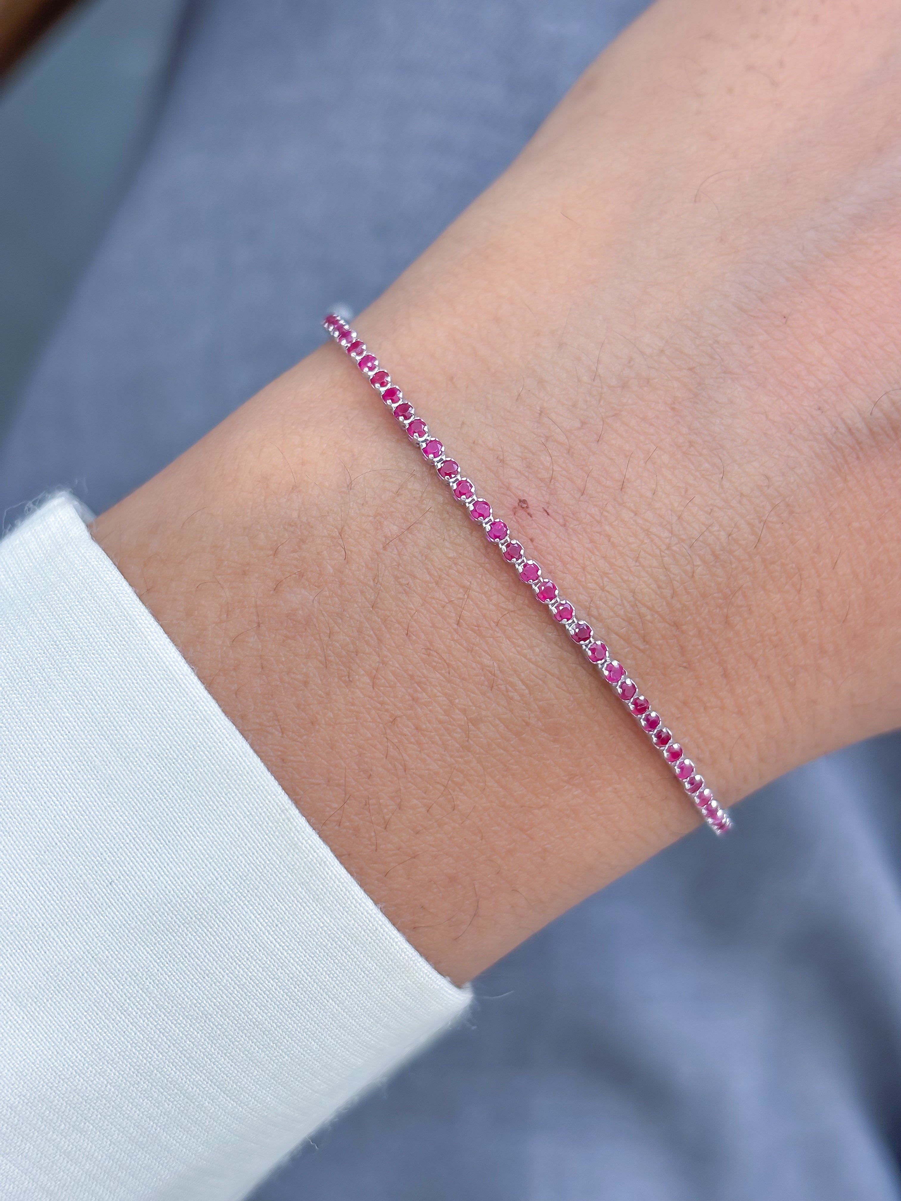JPBRC-1202/9990 Pink Sapphire Bracelet | 14K