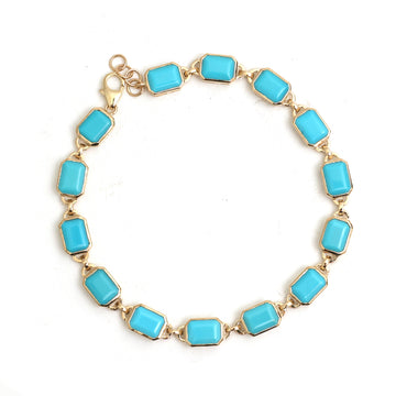 JPBRC-1206/10127 Turquoise Bracelet | 14K