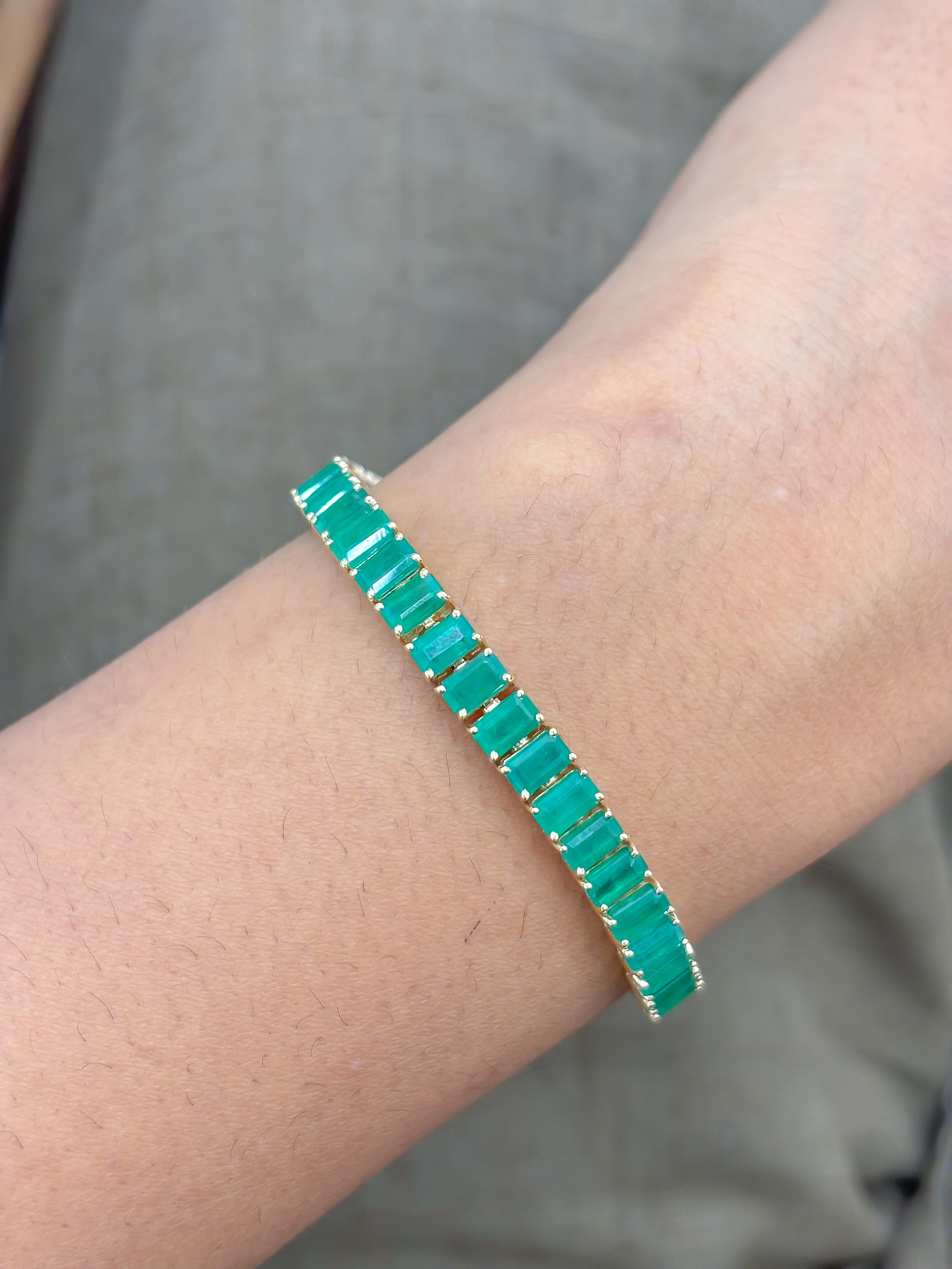 JPBRC-1221/10414 Emerald Bracelet | 14K