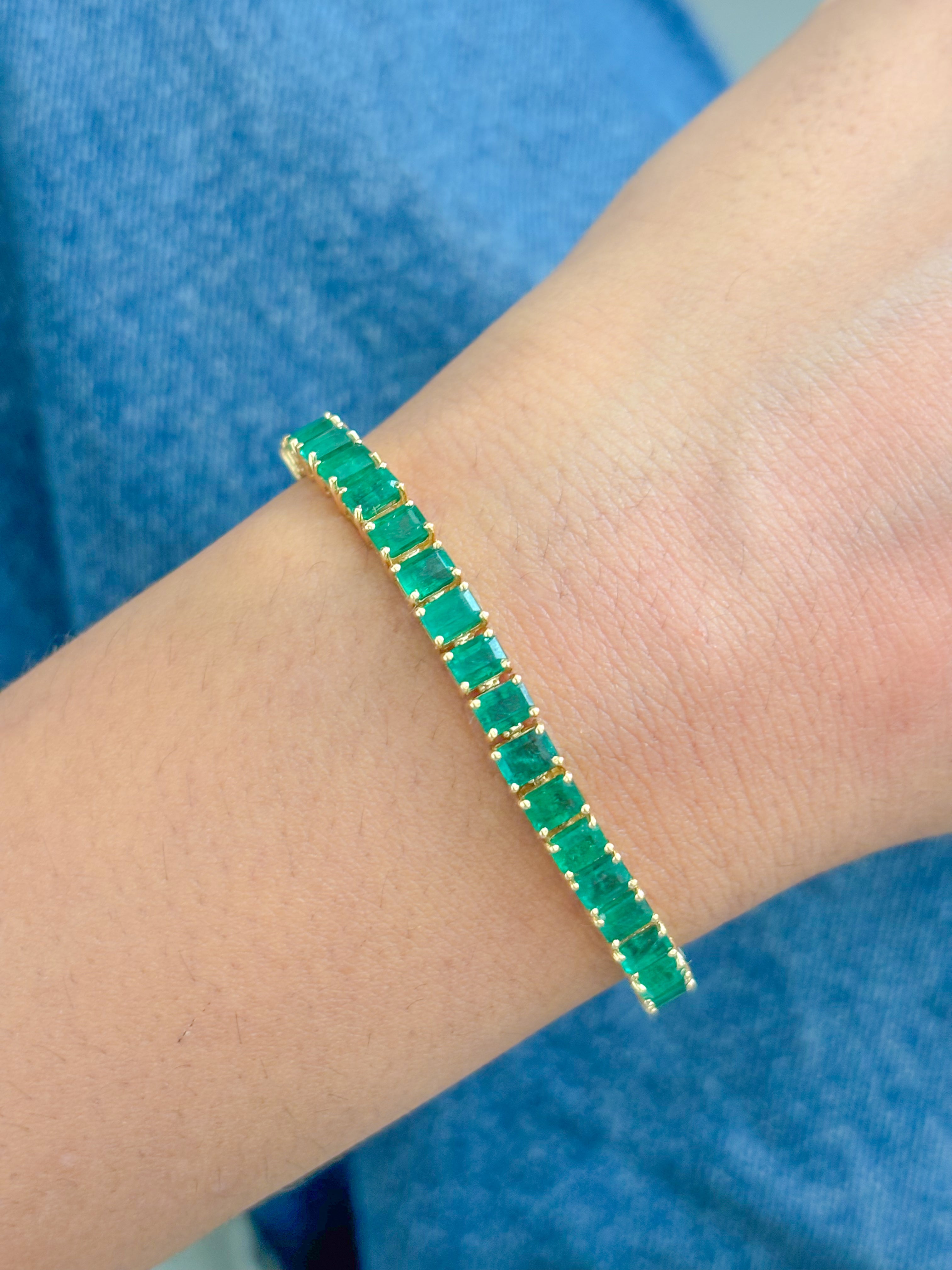 JPBRC-1224/10455 Emerald Bracelet | 18K