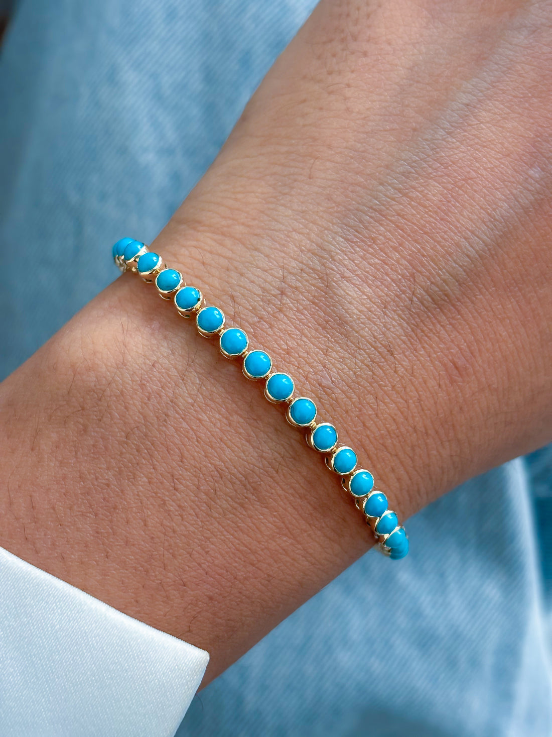 JPBRC-1231/10633 Turquoise Bracelet | 14K