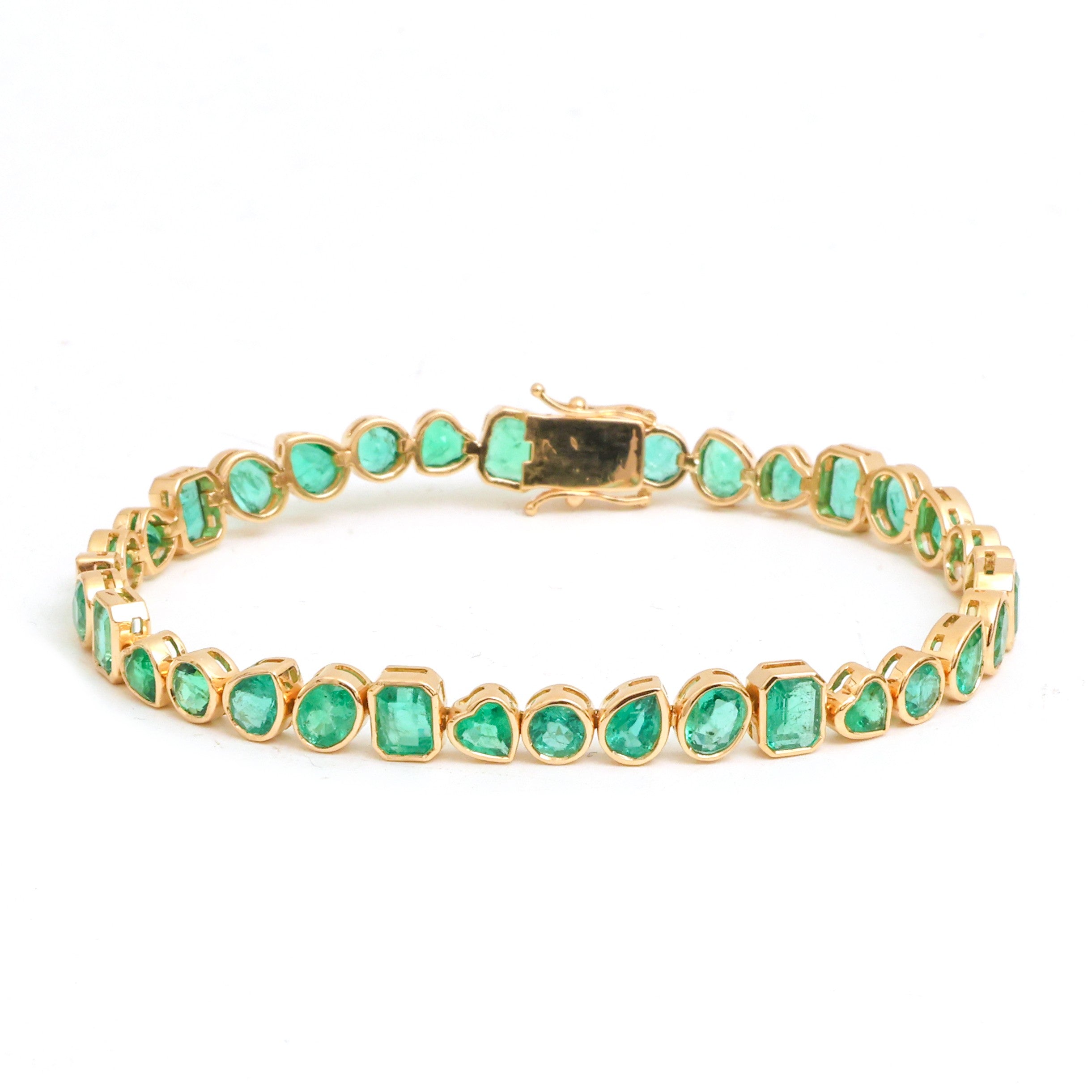 JPBRC-1236/10701 Emerald Bracelet | 18K