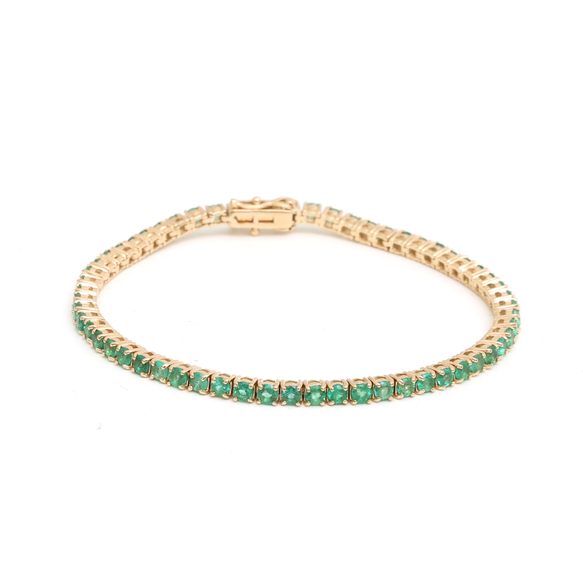JPBRC-1242/10872 Emerald Bracelet | 14K