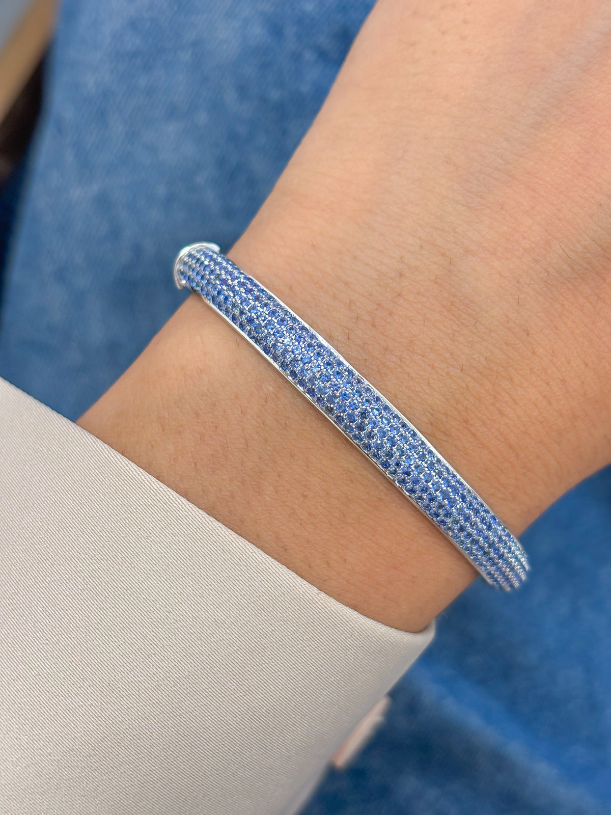 JPBRC-1250/11036 Blue Sapphire Bracelet | 18K