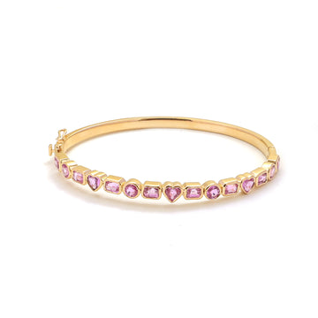 JPBRC-1252/11071 Pink Sapphire Bracelet | 14K