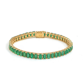 JPBRC-1256/11246 Emerald Bracelet | 14K