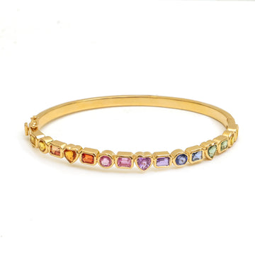 JPBRC-1259/11286 Rainbow Sapphire Bracelet | 14K