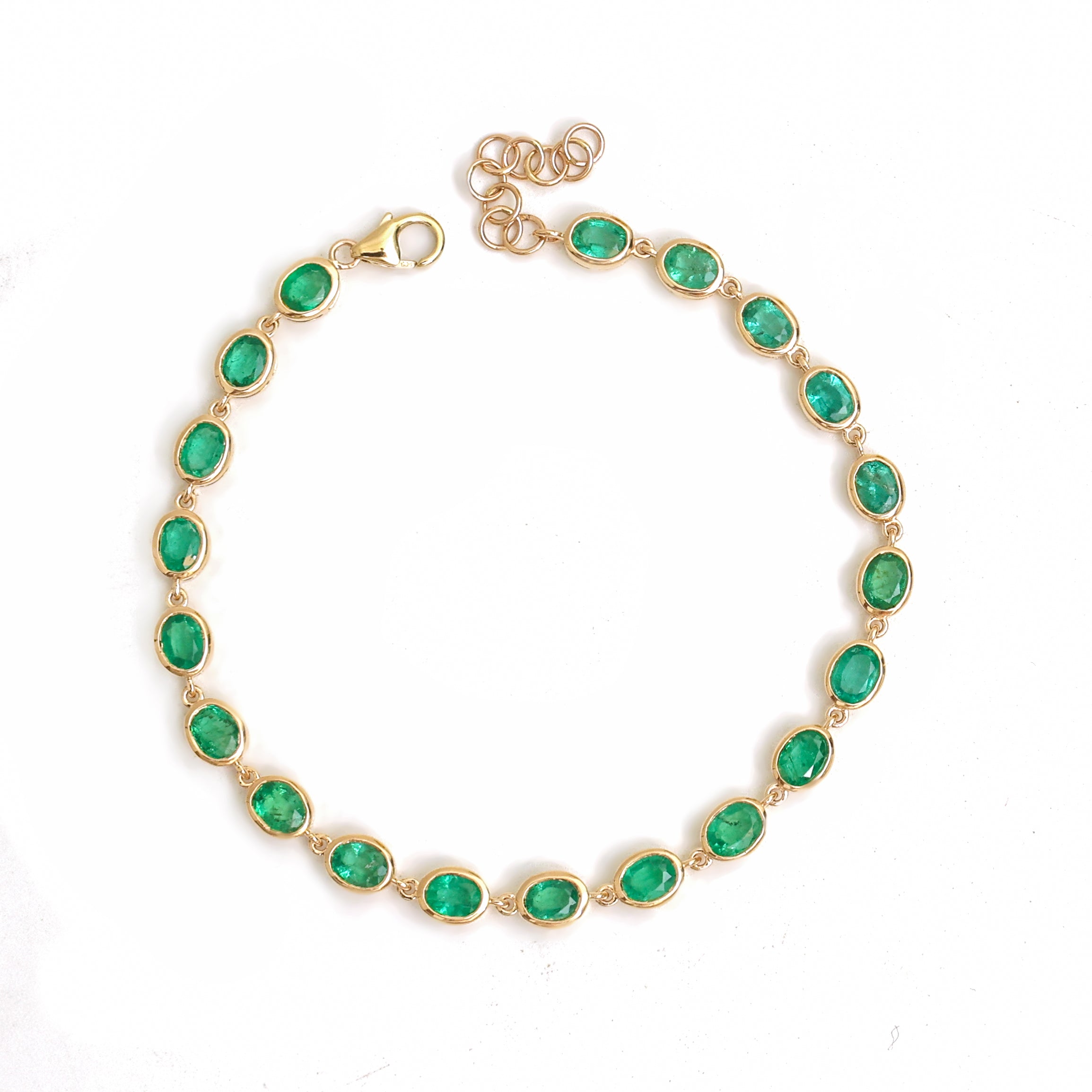 JPBRC-1261/11288 Emerald Bracelet | 14K