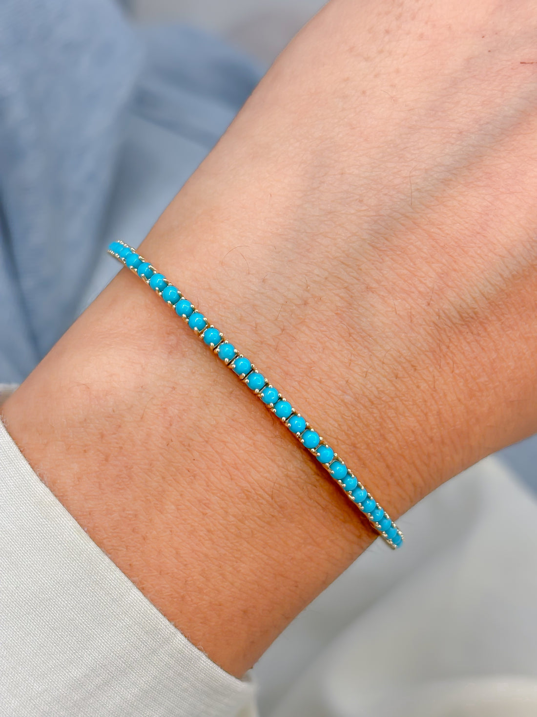 JPBRC-1263/11432 Turquoise Bracelet | 14K