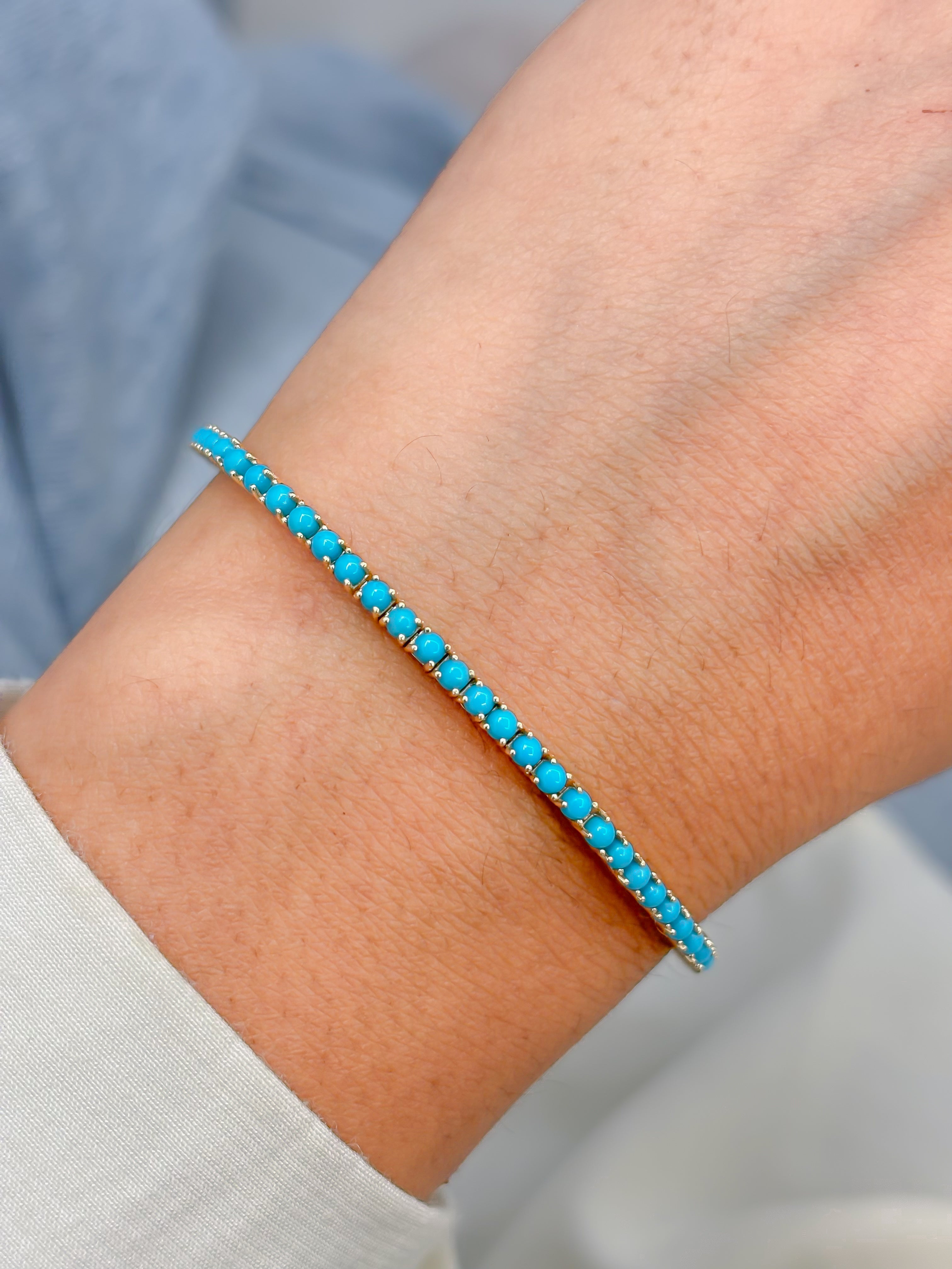 JPBRC-1263/11432 Turquoise Bracelet | 14K