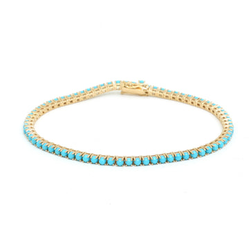 JPBRC-1263/11432 Turquoise Bracelet | 14K