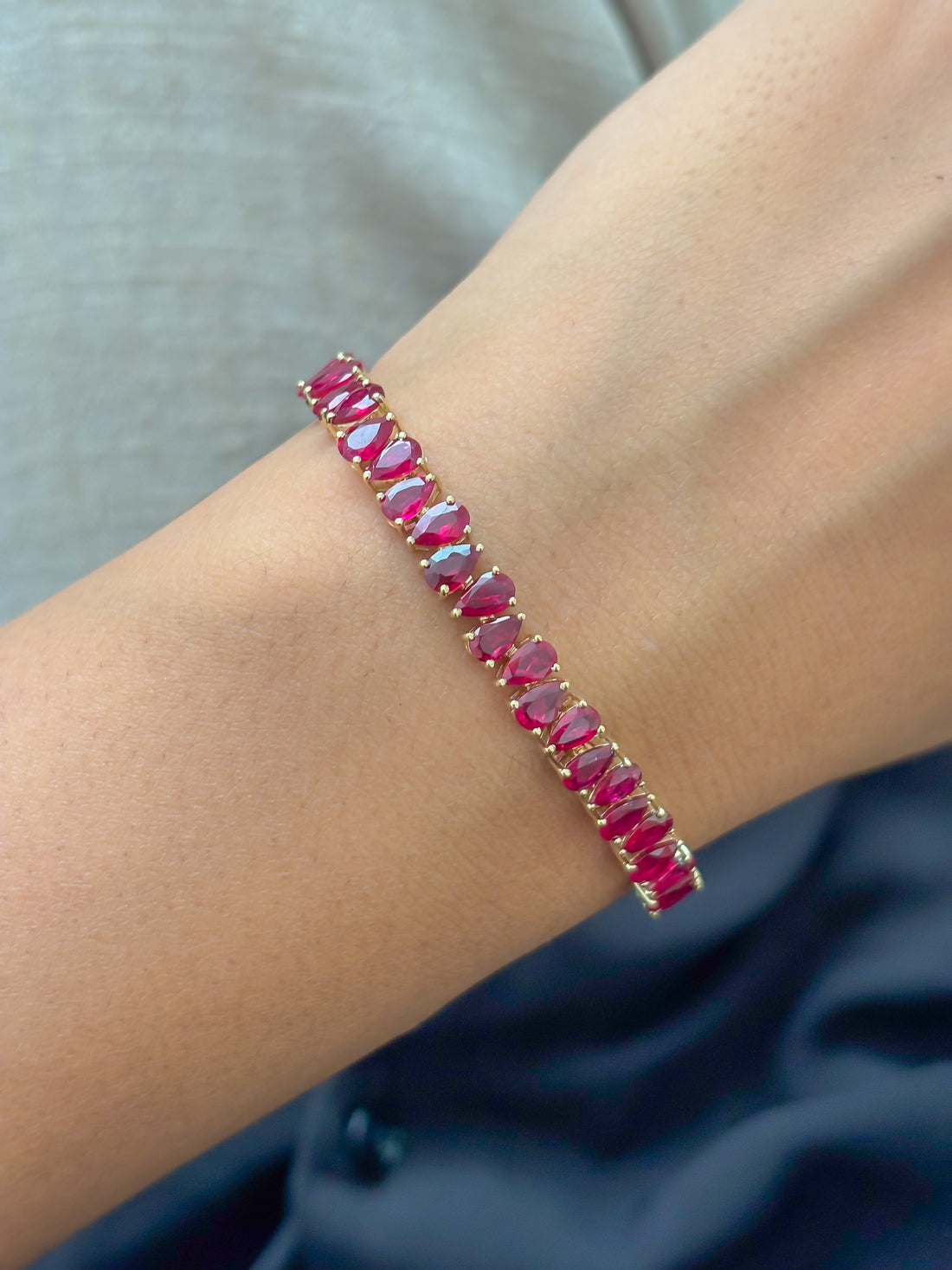 JPBRC-1274/11573 Ruby Bracelet | 14K