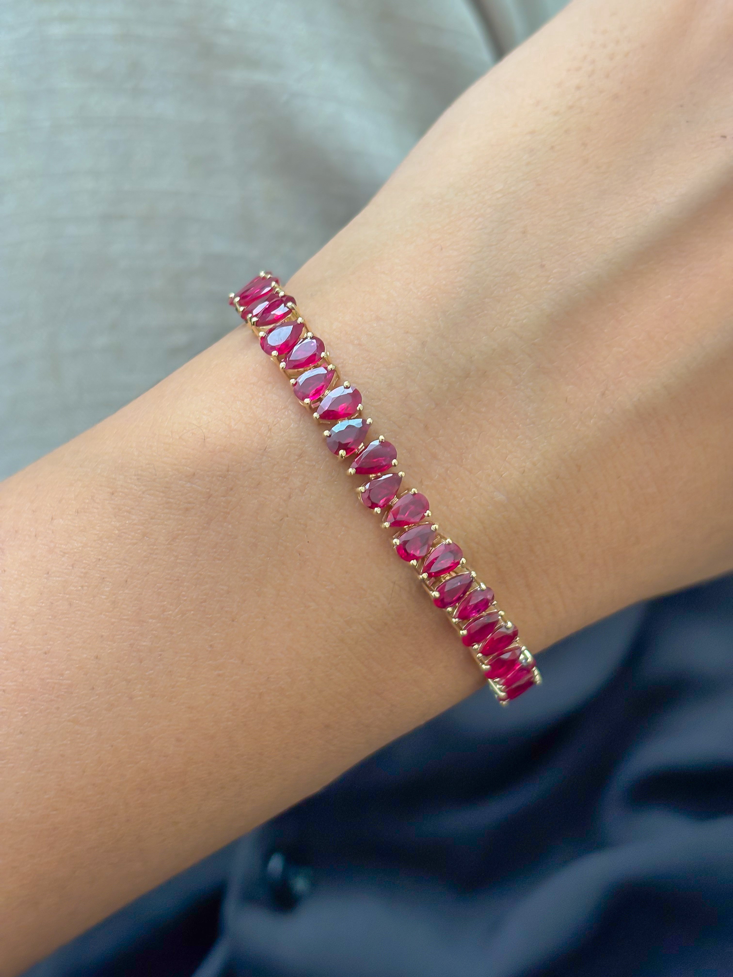 JPBRC-1274/11573 Ruby Bracelet | 14K