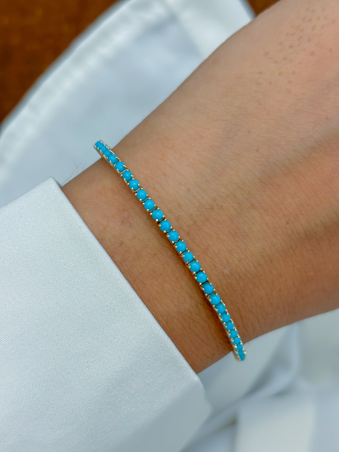 JPBRC-1277/11591 Turquoise Bracelet | 14K