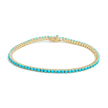 JPBRC-1277/11591 Turquoise Bracelet | 14K