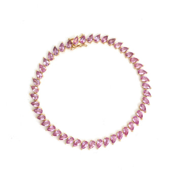 JPBRC-1282/11649 Pink Sapphire Bracelet | 18K