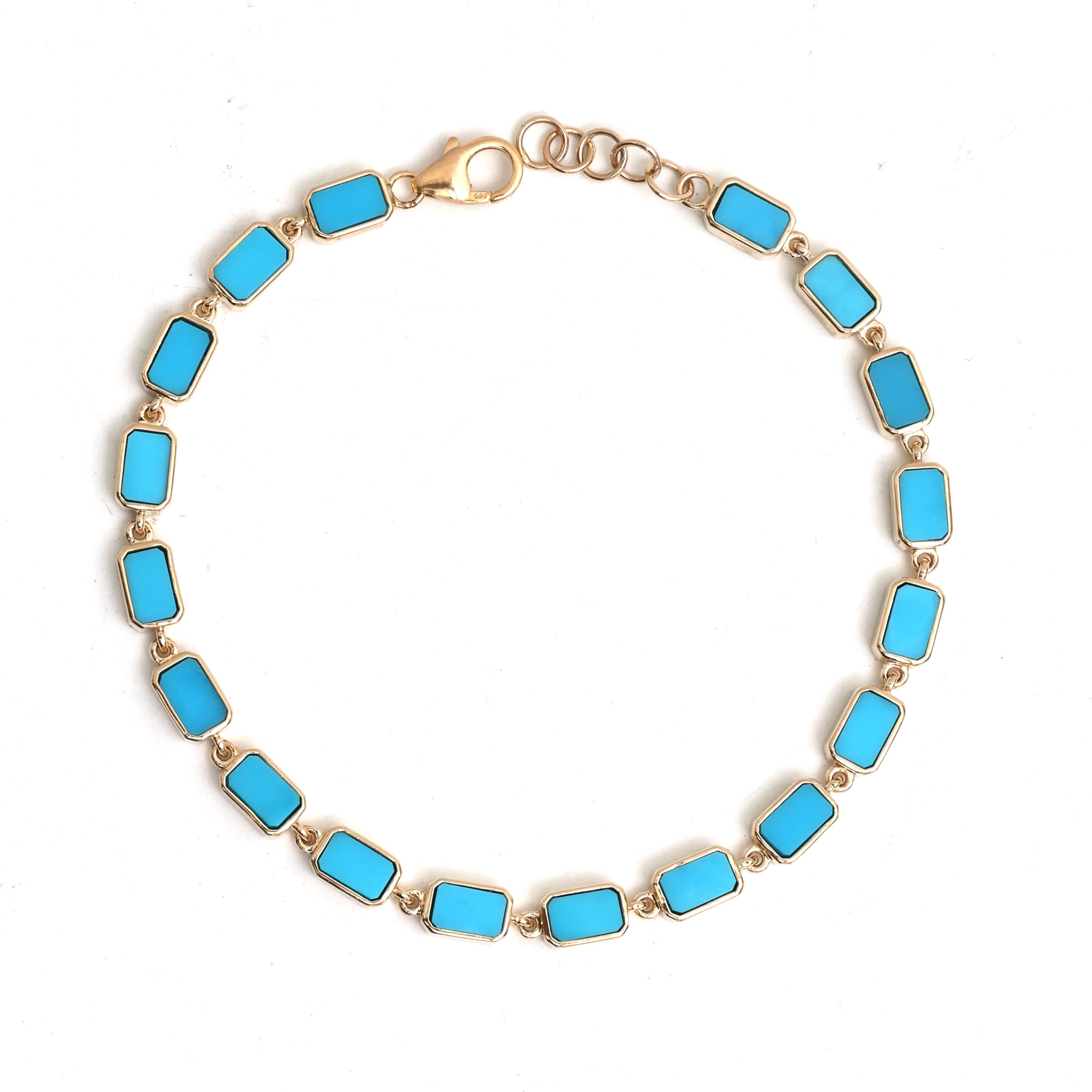 JPBRC-1283/11710 Turquoise Bracelet | 14K