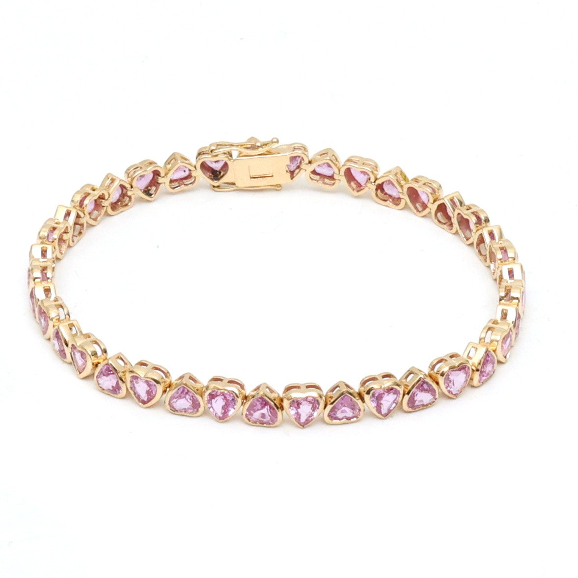 JPBRC-1290/11885 Pink Sapphire Bracelet | 18K