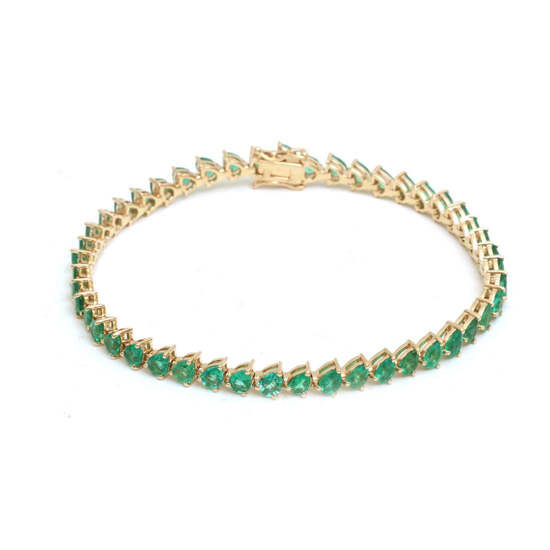 JPBRC-1304/12609 Emerald Bracelet | 14K