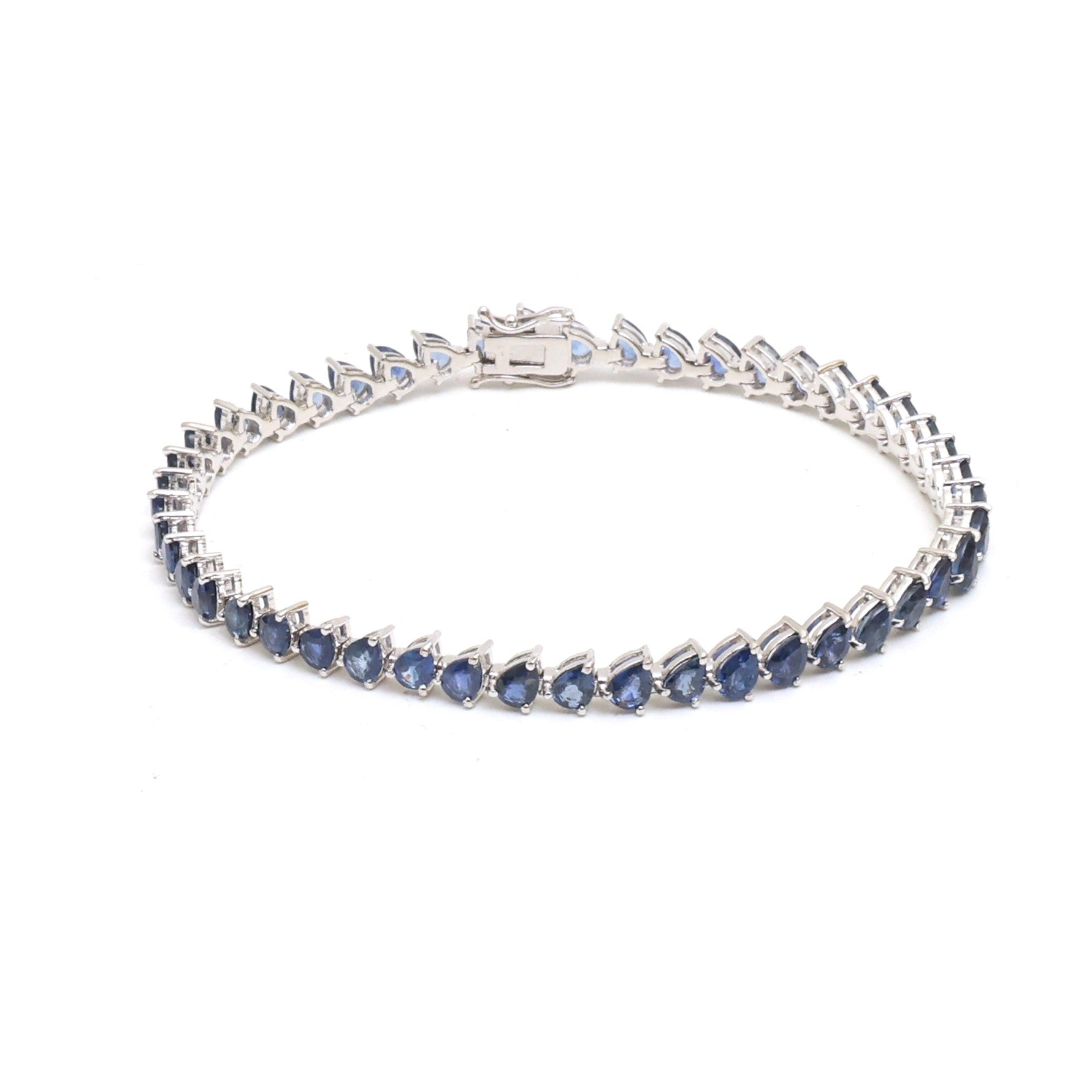 JPBRC-1307/12686 Blue Sapphire Bracelet | 18K