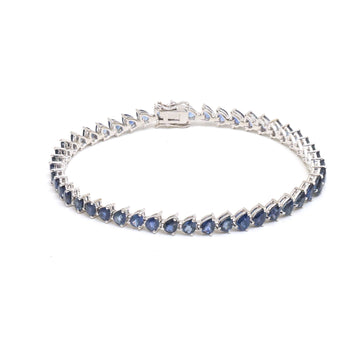 JPBRC-1307/12686 Blue Sapphire Bracelet | 18K