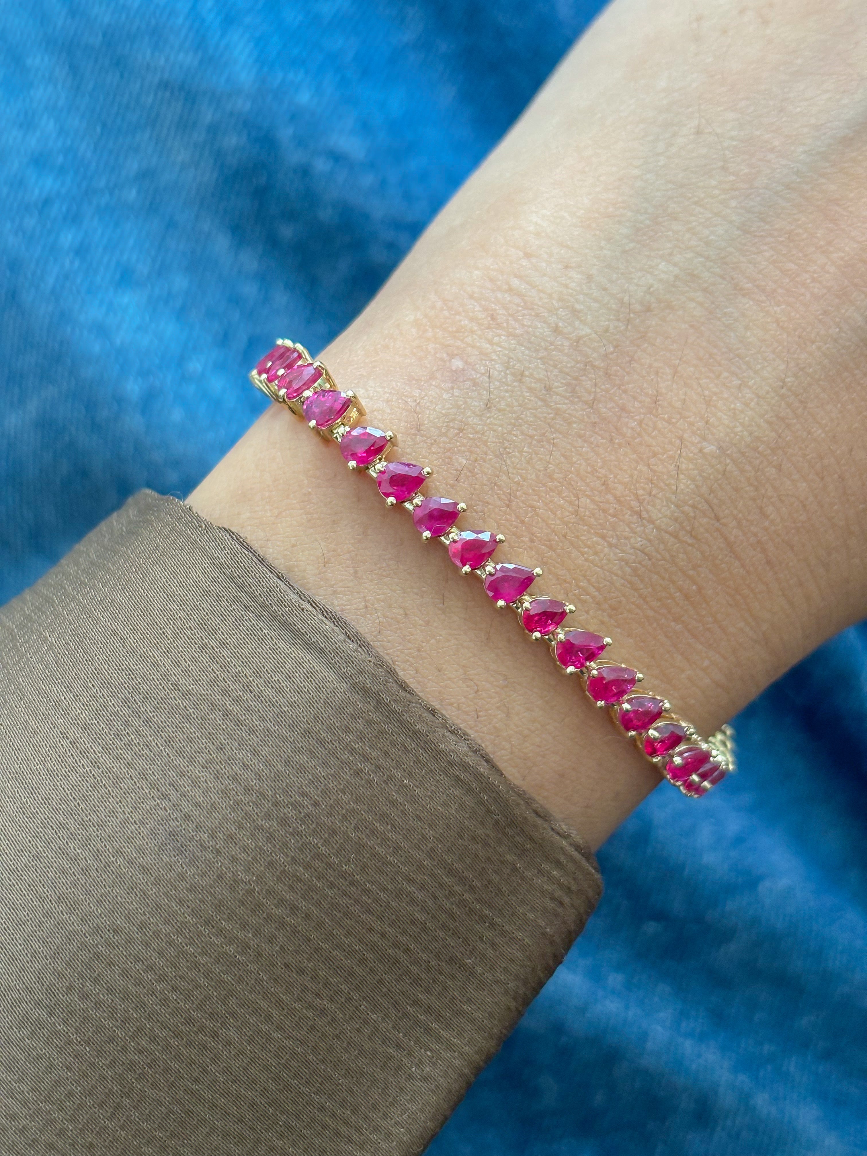 JPBRC-1309/12728 Ruby Bracelet | 18K