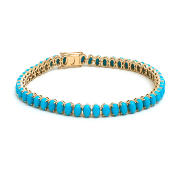 JPBRC-1311/12908 Turquoise Bracelet | 14K
