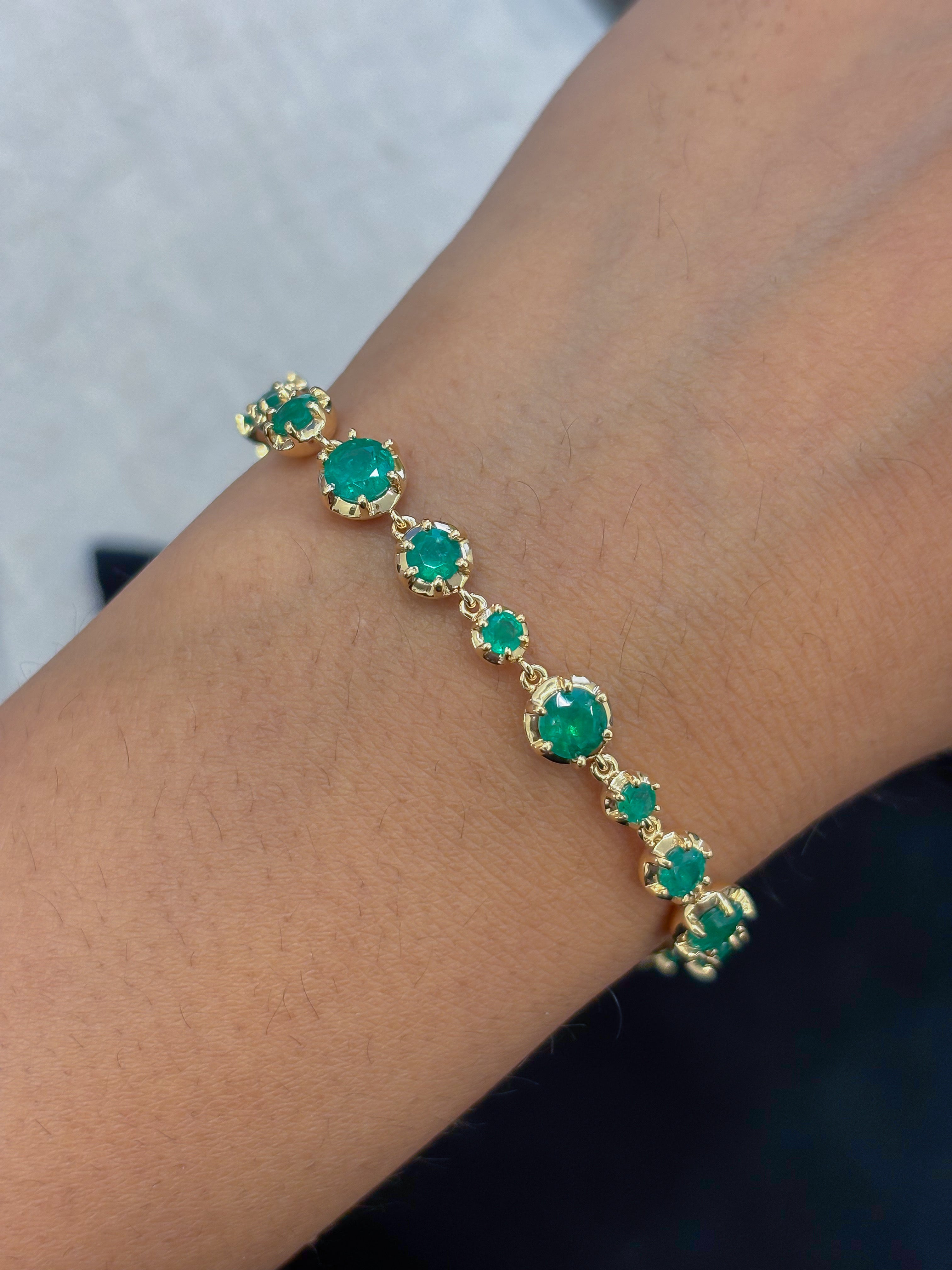 JPBRC-1312/12951 Emerald Bracelet | 18K