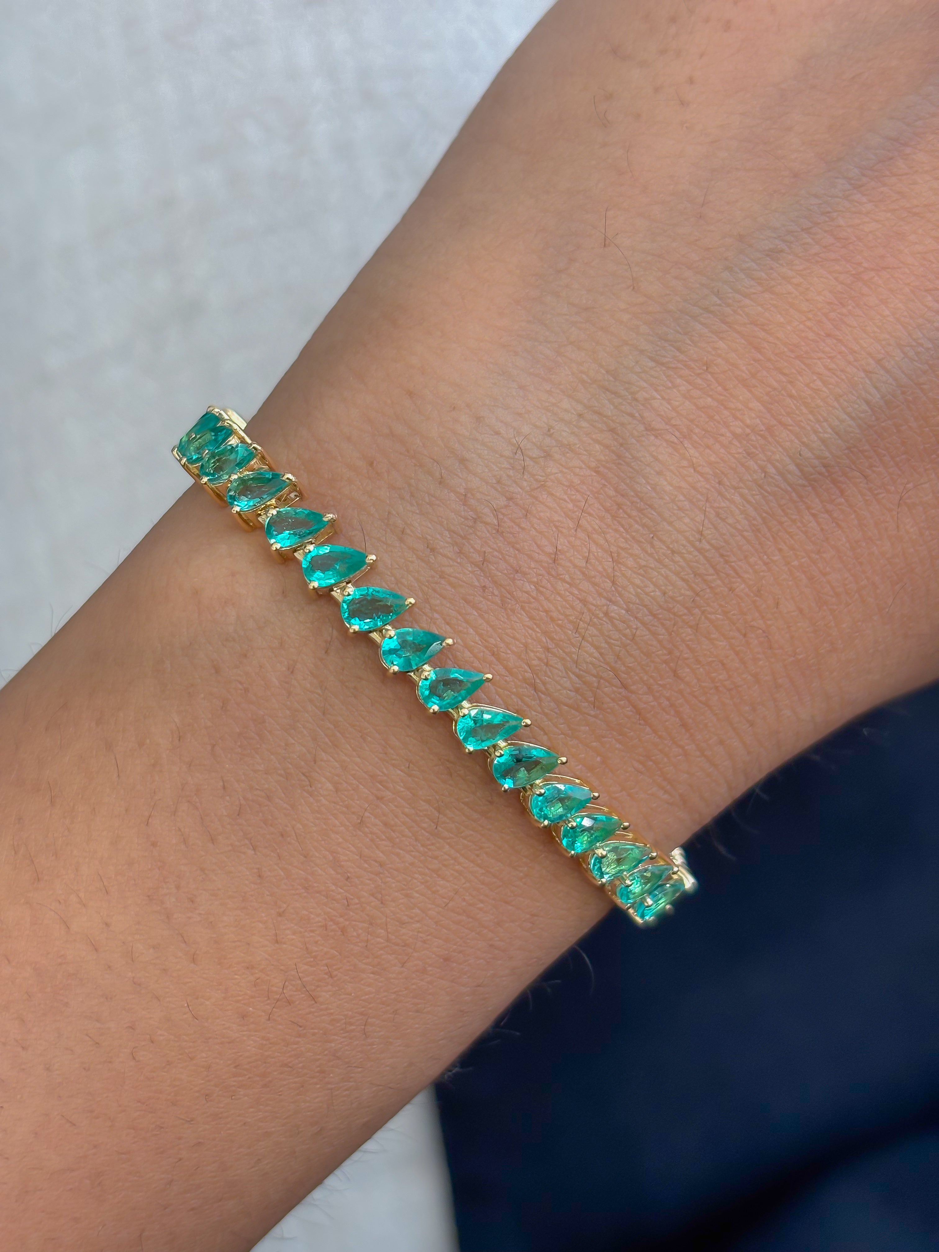JPBRC-1313/12952 Ruby Emerald Bracelet | 18K