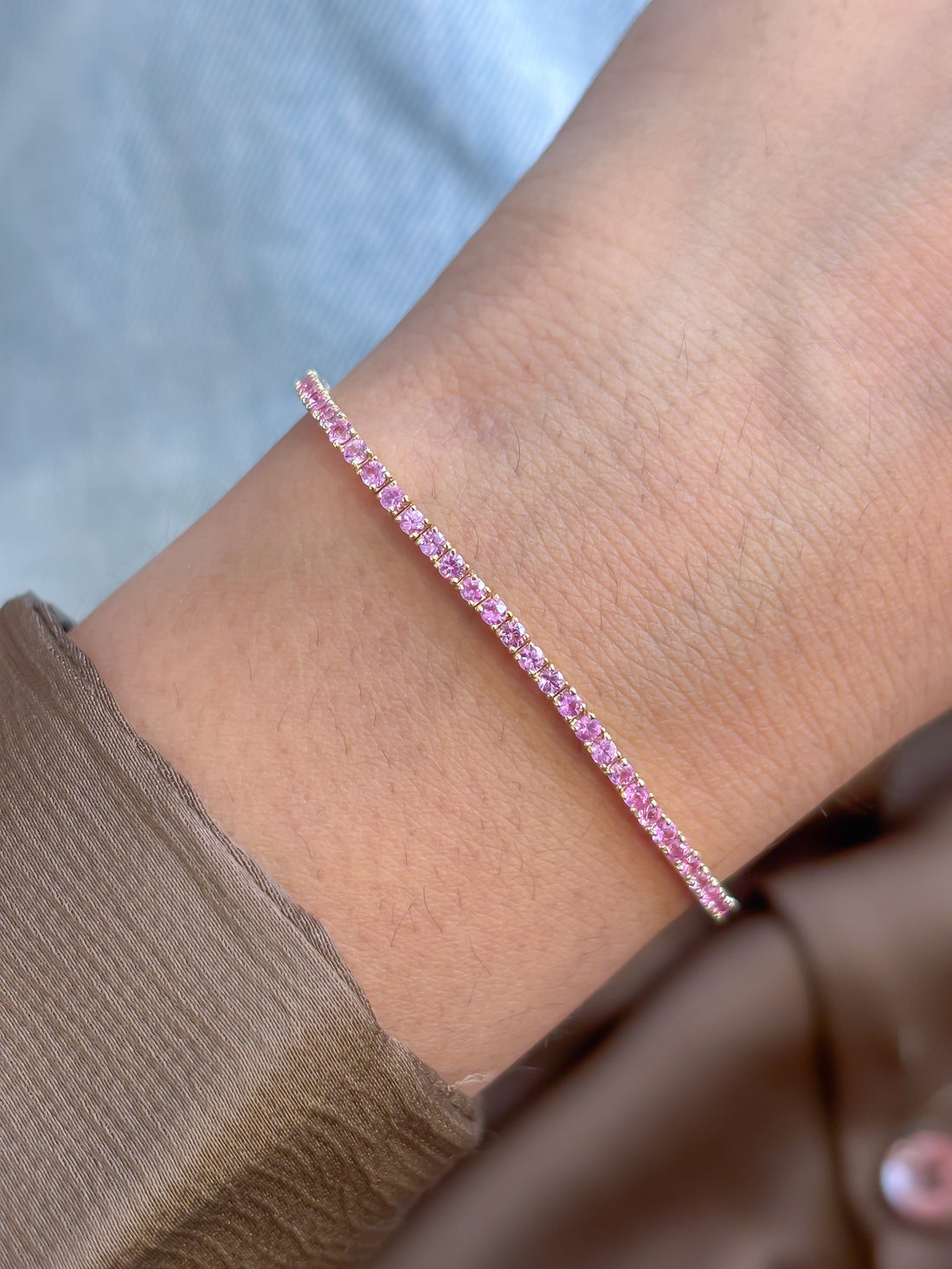 JPBRC-1314/13032 Pink Sapphire Bracelet | 18K