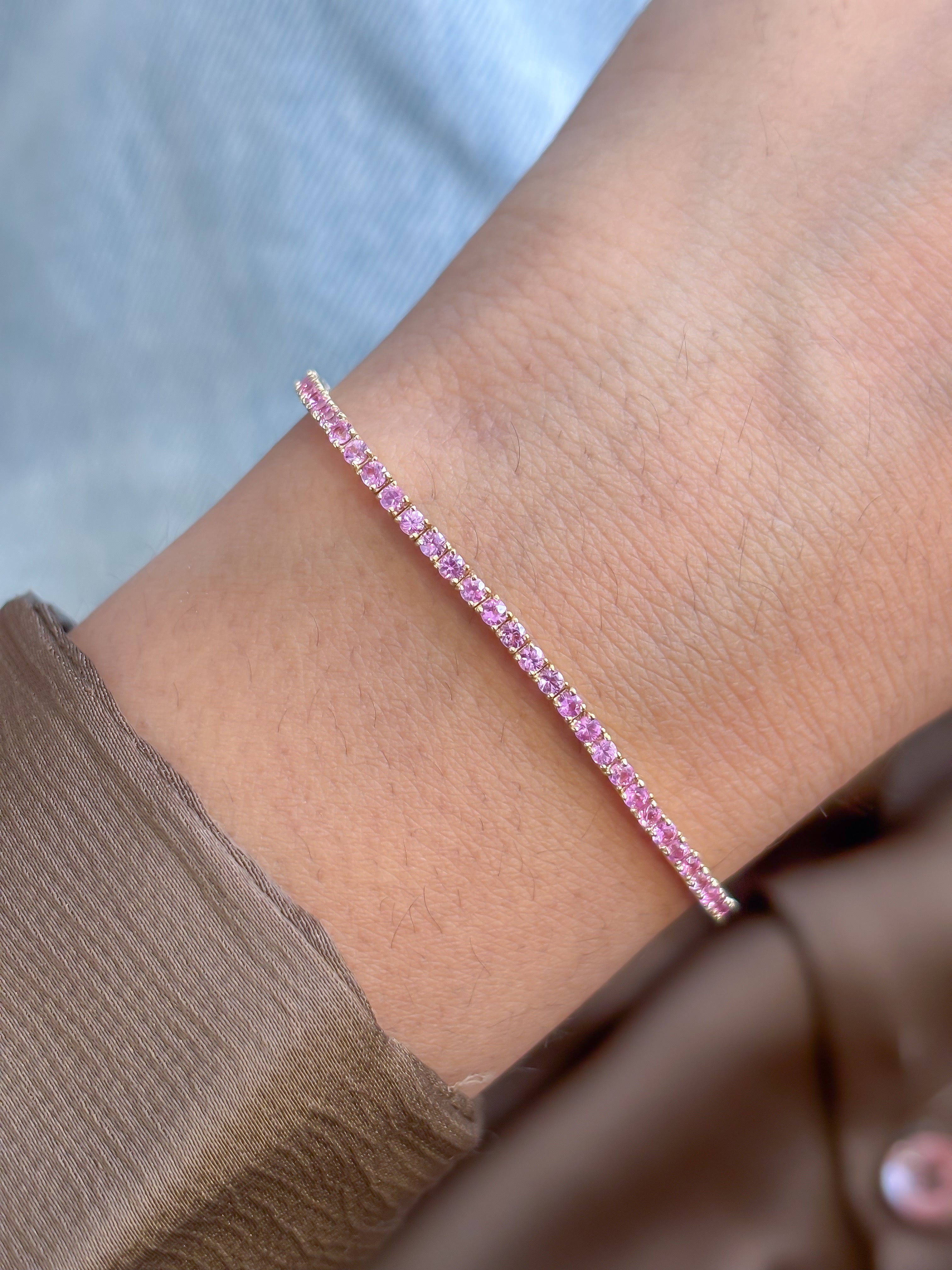 JPBRC-1314/13032 Pink Sapphire Bracelet | 18K