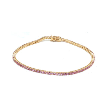 JPBRC-1314/13032 Pink Sapphire Bracelet | 18K