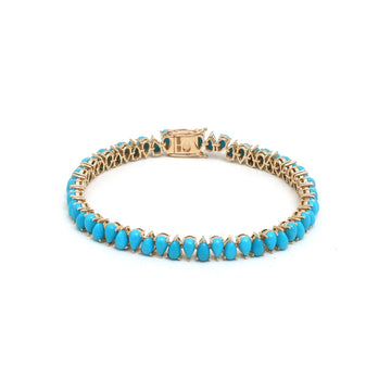 JPBRC-1316/13037 Turquoise Bracelet | 14K