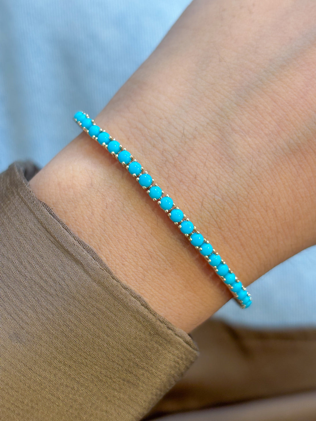 JPBRC-1317/13038 Turquoise Bracelet | 14K