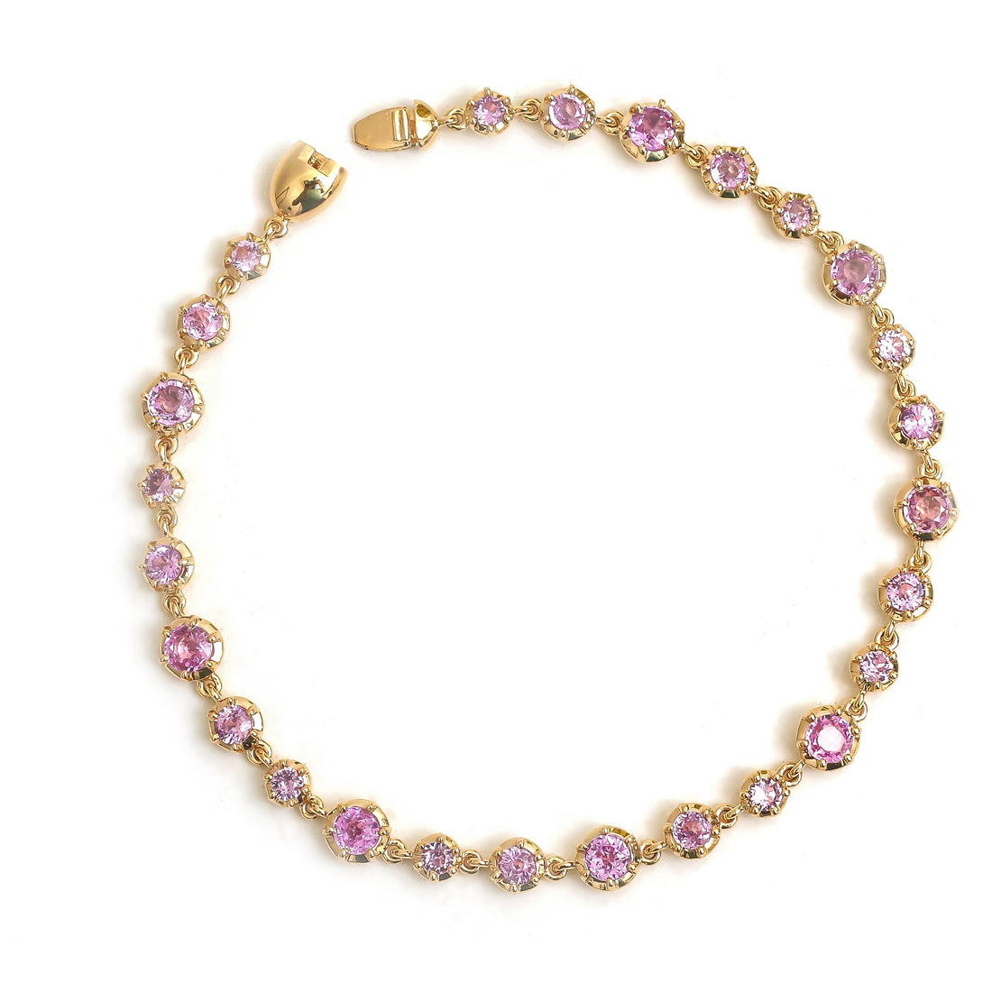 JPBRC-1319/13275 Pink Sapphire Bracelet | 18K