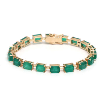 JPBRC-131/1108 Emerald Bracelet | 18K